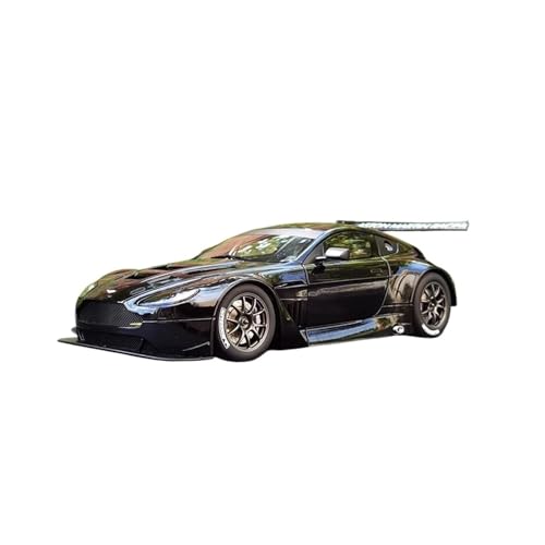 ZHRDWE Casting Car Modell 1:18 Für Aston Martin Vantage V12 GT3 Sportmodellsammlung Geschenk An Freunde Und Familie Schwarz-weißes Rennauto Spielzeugauto(Schwarz) von ZHRDWE