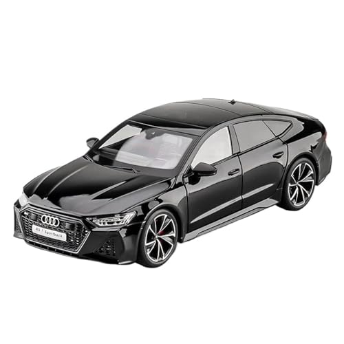 ZHRDWE Casting Car Modell 1:18 Für Audi RS7 Legierung Sportwagenmodell Rennwagen Fahrzeugmodell Sound Light Spielzeug Geschenk Schwarz Weiß Spielzeugauto(Schwarz) von ZHRDWE