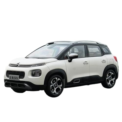 ZHRDWE Casting Car Modell 1:18 Für Citroen C4 Aircross SUV Große Größe Weiß Orange Simulation Legierung Automodell Spielzeugauto von ZHRDWE