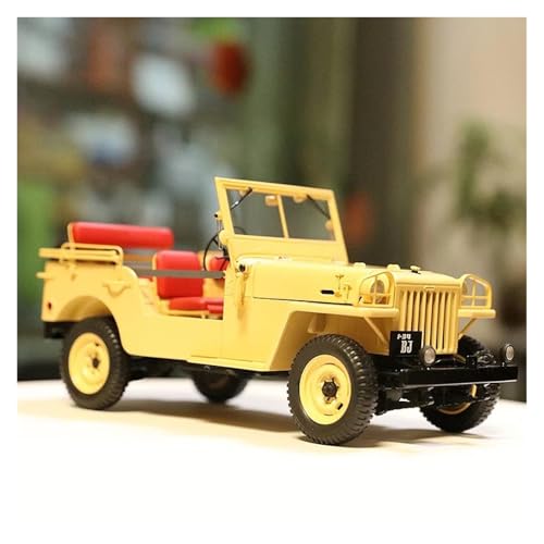 ZHRDWE Casting Car Modell 1:18 Für Land Cruiser BJ Simuliertes Legierungsauto-Druckgussfahrzeugmodell Spielzeugauto(Yellow) von ZHRDWE