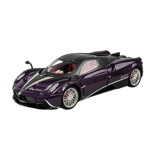 ZHRDWE Casting Car Modell 1:18 Pagani Huayra Dinastia Legierung Rennwagen Modell Supercar Spielzeug Große Größe Weiß Blau Spielzeugauto(Purple) von ZHRDWE