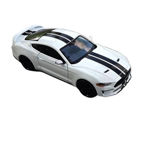 ZHRDWE Casting Car Modell 1:24 Fpr Mustang GT 2018 Legierung Sport Diecast Metall Rennwagen Modell Hobby Spielzeug Sammlung Spielzeugauto(White) von ZHRDWE