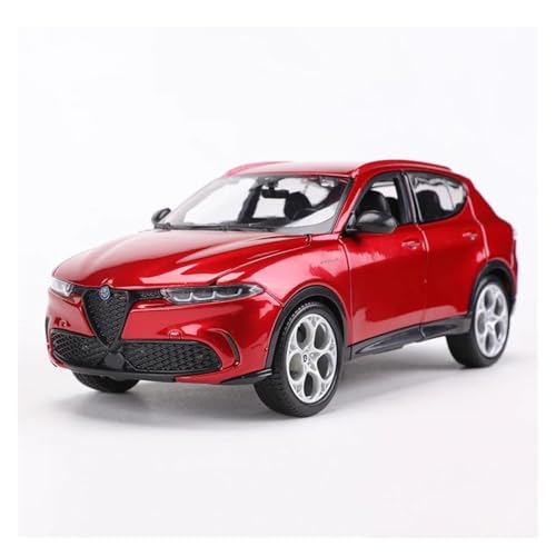 ZHRDWE Casting Car Modell 1:24 Für Alfa Romeo Tonale Legierung Modellauto Druckgussfahrzeuge Simulierte Spielszene Ornament Spielzeugauto(Rot) von ZHRDWE