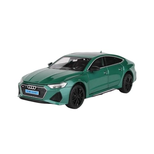 ZHRDWE Casting Car Modell 1:24 Für Audi RS7 Legierung Auto Modell Sound Und Licht Treue Details Für Spielzimmer Outdoor Spaß Sammlung Spielzeugauto(Grün) von ZHRDWE