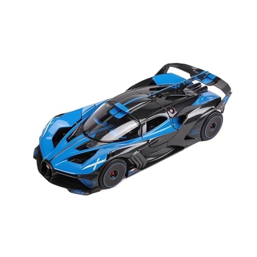ZHRDWE Casting Car Modell 1:24 Für Bugatti Bolide Supercar Statische Druckgussfahrzeuge Simulierte Spielszene Ornament Spielzeugauto(Blau) von ZHRDWE