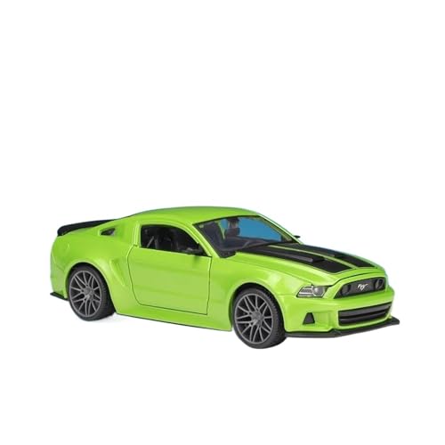 ZHRDWE Casting Car Modell 1:24 Für Ford Mustang Street Racing Diecast Fahrzeugmodell Muscle Car Getreu Den Originaldetails Spielzeugauto(Grün) von ZHRDWE