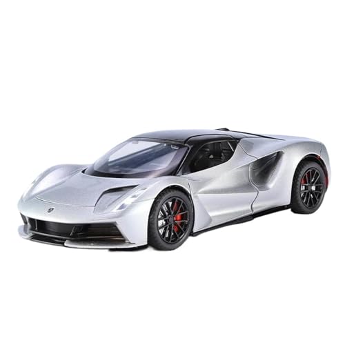 ZHRDWE Casting Car Modell 1:24 Für Lotus EVIJA Alloy Racing Super CarModel Sound Und Licht Analog Game Collection Geschenk Spielzeugauto(Gray) von ZHRDWE