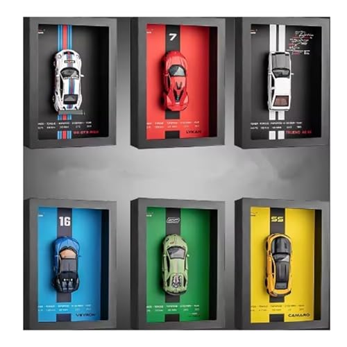 ZHRDWE Casting Car Modell 1:32 Für 3D-Bilderrahmen Wandkunst Legierung Sportwagen Rennwagen Modell Wand Dekorative Heimtextilien Geschenke Spielzeugauto(Grün) von ZHRDWE