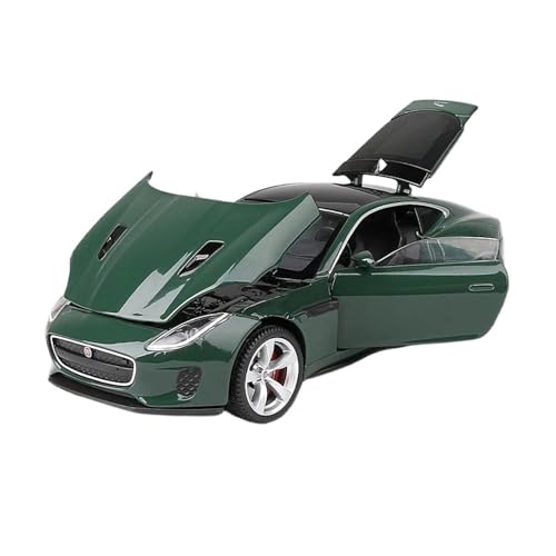 ZHRDWE Casting Car Modell 1:32 Für F-Type Coupé Fertige Miniaturfahrzeug-Sammlungsanzeige Simuliertes Spielzeug Für Jungen Mit Ton Und Licht Spielzeugauto(Grün) von ZHRDWE
