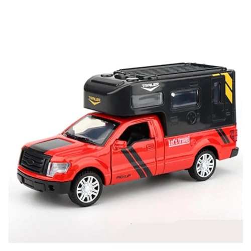 ZHRDWE Casting Car Modell 1:32 Für Luxus-Wohnmobil Freizeitfahrzeug, Legierung Automodell Druckguss Wohnmobil Wohnmobil Touring-Spielzeug Spielzeugauto(Rot) von ZHRDWE