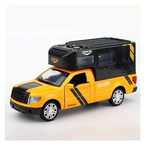 ZHRDWE Casting Car Modell 1:32 Für Luxus-Wohnmobil Freizeitfahrzeug, Legierung Automodell Druckguss Wohnmobil Wohnmobil Touring-Spielzeug Spielzeugauto(Yellow) von ZHRDWE