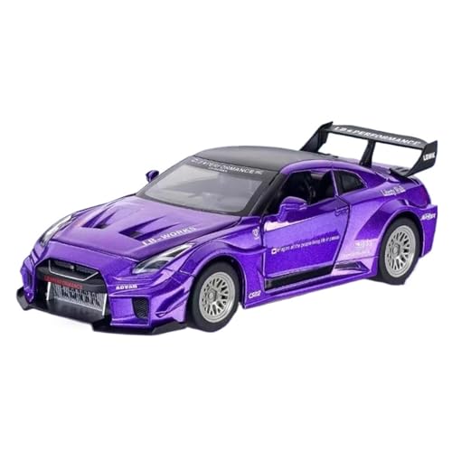 ZHRDWE Casting Car Modell 1:32 Für Skyline Ares Nissan GTR Legierung Sportmodell Simulation Sound Und Licht Schmuck Serie Jungen Geschenk Spielzeug Spielzeugauto(Grün) von ZHRDWE