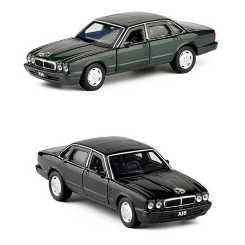 ZHRDWE Casting Car Modell 1:36 Für Jaguar XJ6 Legierung Automodell Diecast Metall Klassische Fahrzeuge Pull Back Spielzeug Spielzeugauto(Grün) von ZHRDWE