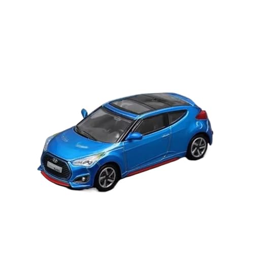 ZHRDWE Casting Car Modell 1:64 Für Hyundai Veloster FS Legierung Sportwagen Diecast Metall Rennfahrzeuge Modell Simulation Miniatur Maßstab Spielzeug Spielzeugauto(Blau) von ZHRDWE