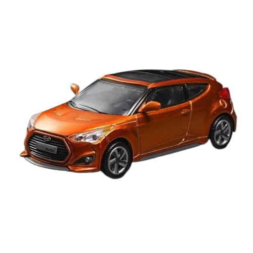 ZHRDWE Casting Car Modell 1:64 Für Hyundai Veloster FS Legierung Sportwagen Diecast Metall Rennfahrzeuge Modell Simulation Miniatur Maßstab Spielzeug Spielzeugauto(Orange) von ZHRDWE