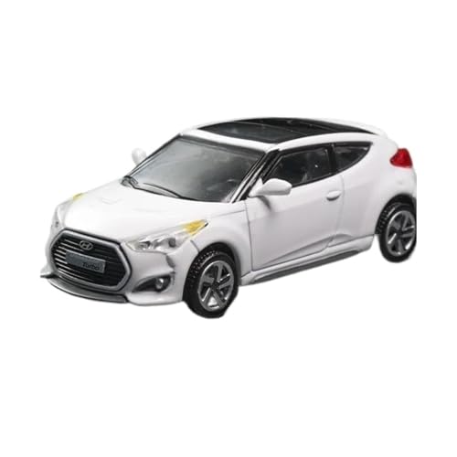 ZHRDWE Casting Car Modell 1:64 Für Hyundai Veloster FS Legierung Sportwagen Diecast Metall Rennfahrzeuge Modell Simulation Miniatur Maßstab Spielzeug Spielzeugauto(White) von ZHRDWE