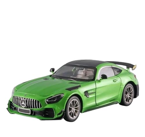 ZHRDWE Modellauto Metall 1/18 Für Benzs-GT GTR Legierung Druckguss Auto Spielzeug Mit Lichter Und Musik Geschenke Display Fahrzeug Spielzeug Sammlung Spielzeugauto(Grün) von ZHRDWE