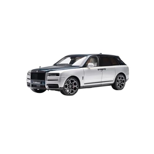 ZHRDWE Modellauto Metall 1/18 Für Cullinan BB Blau Legierung Sammlerstück Druckguss Metall Auto Modell Fahrzeug Statische Display Geschenk Spielzeugauto(Gray with Blue) von ZHRDWE