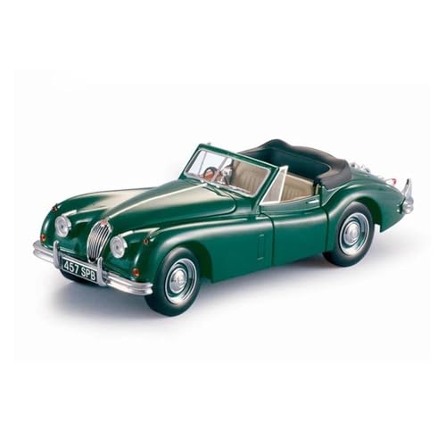 ZHRDWE Modellauto Metall 1/18 Für Maßstab 1955 Cabrio Retro Rennwagen XK140 Druckgusslegierung Vintage Fahrzeugmodell Spielzeug Hobby Sammlung Spielzeugauto(Grün) von ZHRDWE