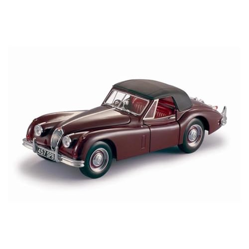 ZHRDWE Modellauto Metall 1/18 Für Maßstab 1955 Cabrio Retro Rennwagen XK140 Druckgusslegierung Vintage Fahrzeugmodell Spielzeug Hobby Sammlung Spielzeugauto(Red 2) von ZHRDWE