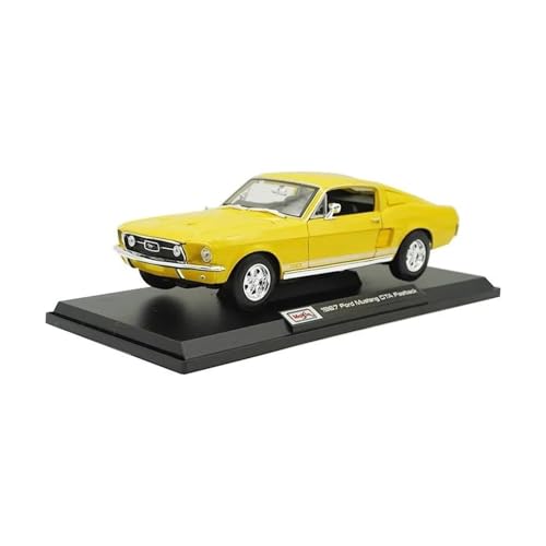 ZHRDWE Modellauto Metall 1/18 Für Merchitu Ford Mustang GTA 1967 Legierung Antike Klassische Modell Autos Diecast Fahrzeuge Spielzeug Geschenke Spielzeugauto von ZHRDWE