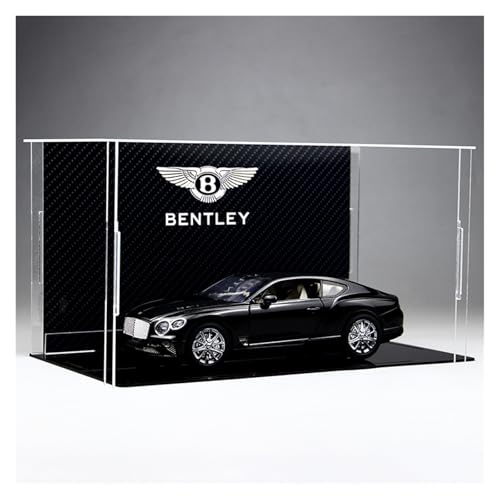 ZHRDWE Modellauto Metall 1/24 Für Bentley Continental Metall Fahrzeug Legierung Modell Auto Computer Desktop Ornamente Trendy Display(Schwarz) von ZHRDWE