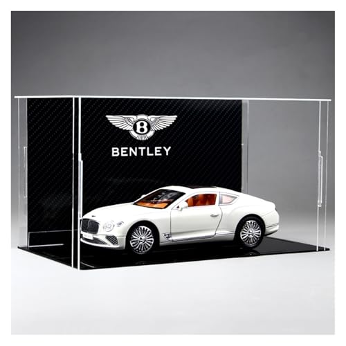 ZHRDWE Modellauto Metall 1/24 Für Bentley Continental Metall Fahrzeug Legierung Modell Auto Computer Desktop Ornamente Trendy Display(White) von ZHRDWE