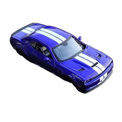 ZHRDWE Modellauto Metall 1/24 Für Dodge Challenger Hellcat SRT Diecast Modell Auto Perfekt Für Spielen Oder Display Spielzeugauto(Blau) von ZHRDWE