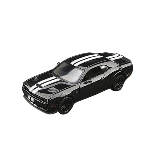 ZHRDWE Modellauto Metall 1/24 Für Dodge Challenger Hellcat SRT Diecast Modell Auto Perfekt Für Spielen Oder Display Spielzeugauto(Schwarz) von ZHRDWE