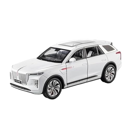 ZHRDWE Modellauto Metall 1/24 Für HONGQI E-HS9 SUV Mit Licht Und Sound Pull Back Diecast Spielzeugauto Modell Spielzeug Und Spiele Sammlergeschenke Spielzeugauto von ZHRDWE