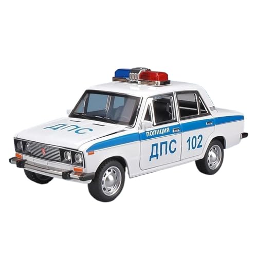ZHRDWE Modellauto Metall 1/24 Für Lada NIVA Lloy Diecast Modellauto Handgefertigt | Türen Für Öffnen. Geschenk Spielzeugauto(White 2) von ZHRDWE