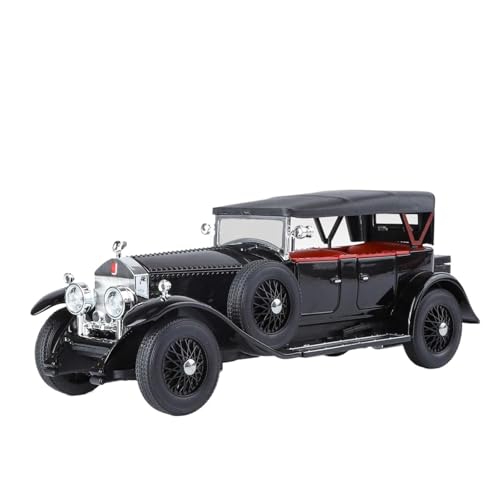 ZHRDWE Modellauto Metall 1/24 Für Rolls-Royce Phantom Legierung Druckguss Modell Auto Spielzeug Sammler Sound Licht Spielzeug Geschenk Spielzeugauto(Schwarz) von ZHRDWE