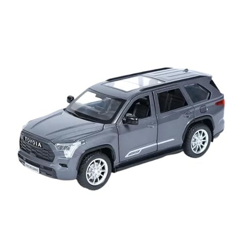 ZHRDWE Modellauto Metall 1/24 Für Sequoia SUV Diecast Metall Off-Road Auto Modell Statische Sammlung Weihnachten Geburtstag Jungen Geschenk Spielzeugauto(Gray) von ZHRDWE