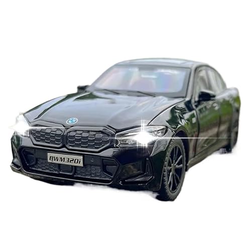 ZHRDWE Modellauto Metall 1/32 Für BMW 320 320i Legierung Auto Modell Sound Licht Spielzeug Diecast Fahrzeug Weihnachten Geburtstag Geschenk Spielzeugauto(Schwarz) von ZHRDWE