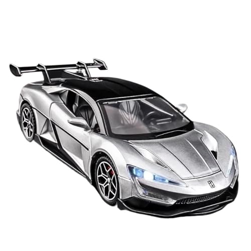 ZHRDWE Modellauto Metall 1/32 Für BYD Yangwang U9 Spielzeugautomodell, Geschenk Für Jungen Und Jugendliche Spielzeugauto(Gray) von ZHRDWE