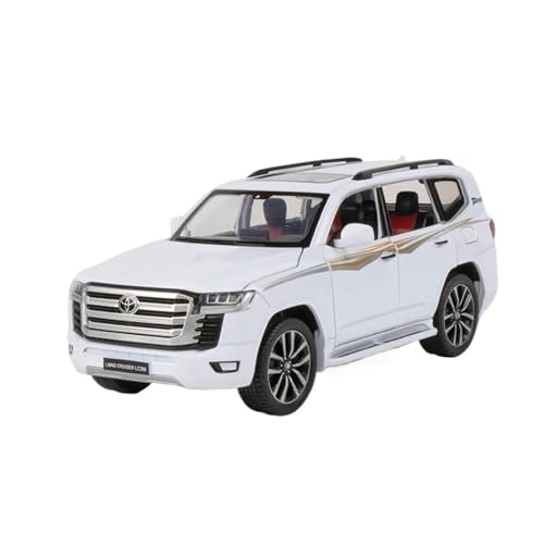 ZHRDWE Modellauto Metall 1/32 Für Toyota Land Cruiser LC300 ZX Prado SUV Fahrzeugspielzeug Indoor- Und Outdoor-Gaming Spielzeugauto(White) von ZHRDWE