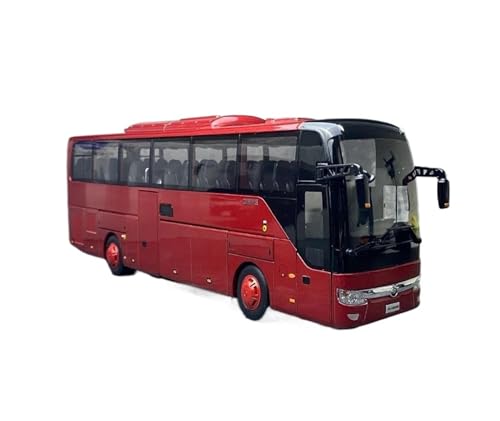 ZHRDWE Modellauto Metall 1/42 Für Yutong ZK6122H9 Pickup Trailer RV Modell Spielzeug Rot Statische Dekoration Urlaub Geschenk Spielzeugauto von ZHRDWE