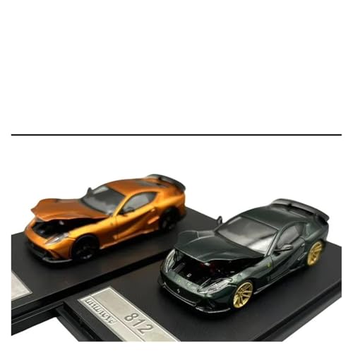 ZHRDWE Modellauto Metall 1/64 Für Ferrari F12TDF Legierung Spielzeug Modell Auto Metalle Diecast Fahrzeug Sammeln Hobby Geschenke Spielzeugauto(Beige) von ZHRDWE