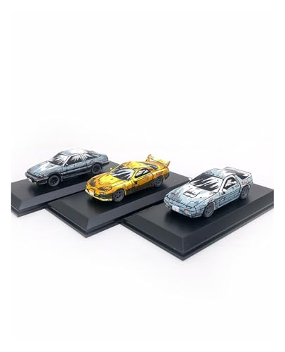 ZHRDWE Modellauto Metall 1/64 Für Initial D DREI-Auto Set Legierung Auto Modell Spielzeug Erwachsene Souvenir Statische Display von ZHRDWE