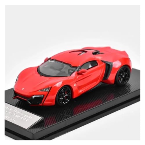 ZHRDWE Modellauto Metall 1/64 Für Lykan Sport Auto Legierung Modell Druckguss Fahrzeug Spielzeug Kunst Dekoration Hobby Geschenke Spielzeugauto(Red 1) von ZHRDWE