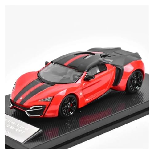 ZHRDWE Modellauto Metall 1/64 Für Lykan Sport Auto Legierung Modell Druckguss Fahrzeug Spielzeug Kunst Dekoration Hobby Geschenke Spielzeugauto(Red 2) von ZHRDWE