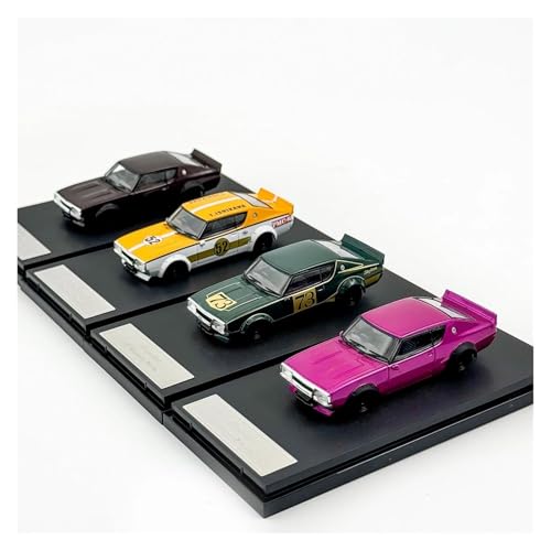 ZHRDWE Modellauto Metall 1/64 Für Nissan Skyline GTR Legierung Auto Modell Spielen Fahrzeuge Spielzeug Sammeln Original Spielzeugauto(Grün) von ZHRDWE