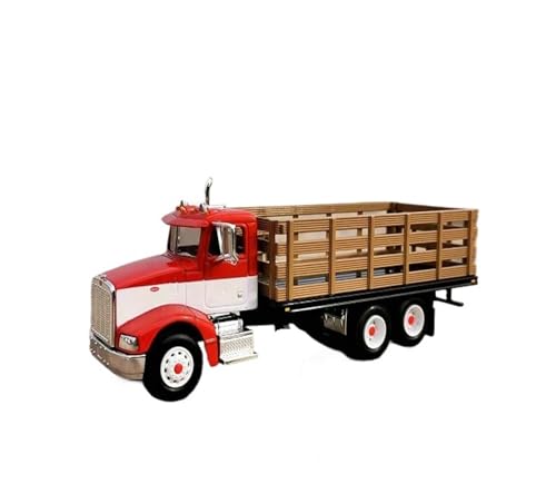 ZHRDWE Modellauto Metall 1/64 Für Peterbilt 385 Engineering Fahrzeuge LKW Spielzeug Legierung Auto Modell Hobby Geschenk(Rot) von ZHRDWE