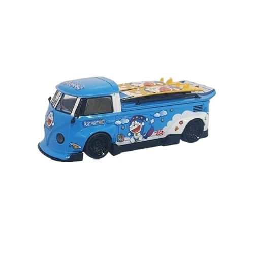ZHRDWE Modellauto Metall 1/64 Für Volkswagen T1 Bus Druckguss Metall Modell Spielzeug Van Fahrzeuge Spielzeug Party Souvenirs Spielzeugauto(Blau) von ZHRDWE