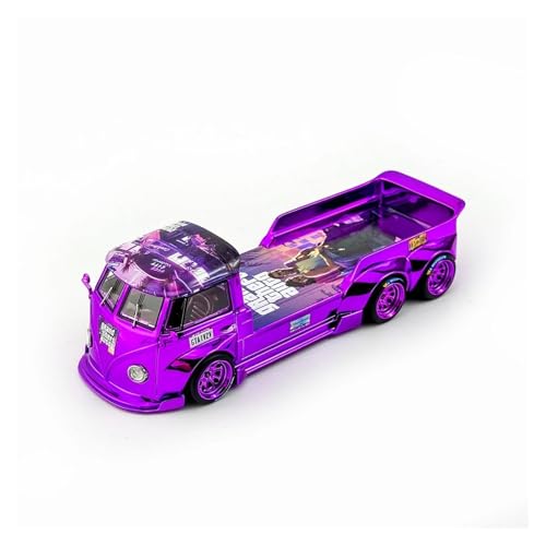 ZHRDWE Modellauto Metall 1/64 Für Volkswagen T1 Tow Druckguss Metall Modell Spielzeug Van Fahrzeug Spielzeug Hobby Party Erinnerungsstücke Spielzeugauto(Purple 1) von ZHRDWE