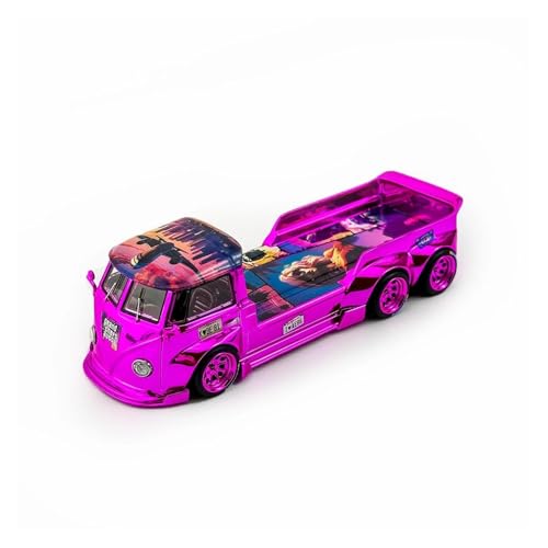 ZHRDWE Modellauto Metall 1/64 Für Volkswagen T1 Tow Druckguss Metall Modell Spielzeug Van Fahrzeug Spielzeug Hobby Party Erinnerungsstücke Spielzeugauto(Purple 2) von ZHRDWE