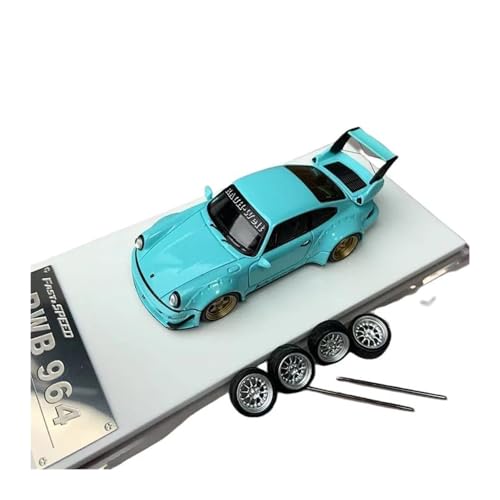 ZHRDWE Modellauto Metall 1/64 RWB 964 LBWK Legierung Rennwagen Druckguss Metall Spielzeug Supercar Modell Fahrzeuge Spielzeug Für Jungen Geschenk Spielzeugauto(Blau) von ZHRDWE