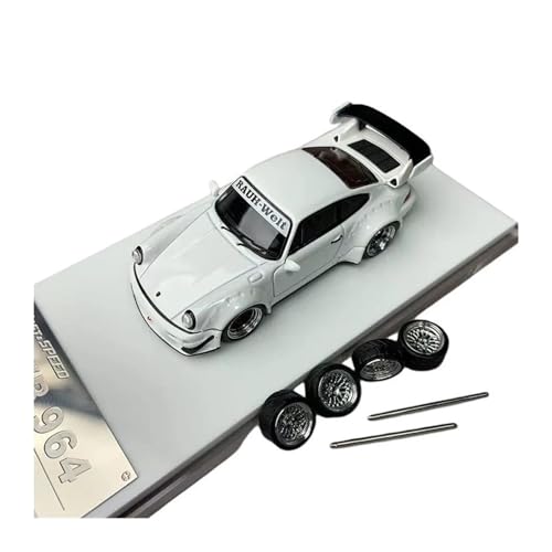 ZHRDWE Modellauto Metall 1/64 RWB 964 LBWK Legierung Rennwagen Druckguss Metall Spielzeug Supercar Modell Fahrzeuge Spielzeug Für Jungen Geschenk Spielzeugauto(White) von ZHRDWE