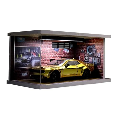 ZHRDWE Modellauto Metall 1: 24 Für Dodge Hellcat Red Eyes Devil SRT Legierung Sport Auto Modell Sammlung Statische Ornament Geschenk(Gold) von ZHRDWE