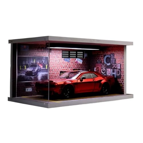 ZHRDWE Modellauto Metall 1: 24 Für Dodge Hellcat Red Eyes Devil SRT Legierung Sport Auto Modell Sammlung Statische Ornament Geschenk(Rot) von ZHRDWE